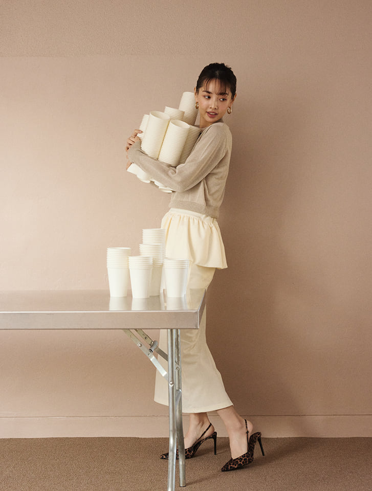 値下げ　シアーラメポロニット　ビューティーアンドユース BEAUTY&YOUTH UNITED ARROWS（ビューティーアンドユース