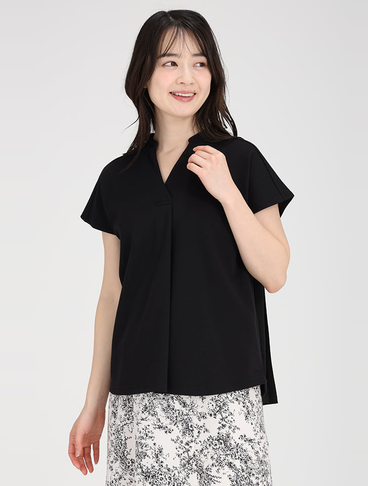 【ネイビー（40）】バックプリーツスキッパーブラウス JAYRO｜バックプリーツスキッパーブラウス | Rakuten Fashion(楽天