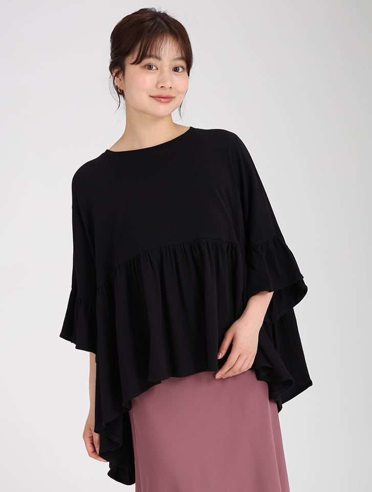 フリルワイドTシャツ