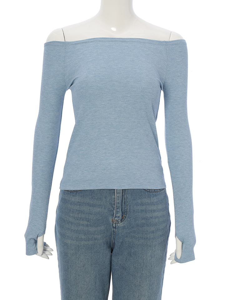 fifth ラメリブオフショルトップス | 人気レディースファッション通販