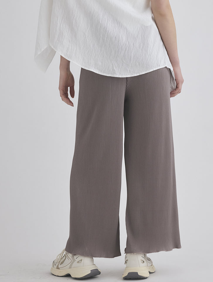 papier リブパンツ Magine パンツ CTN STRETCH RIB PANTS:コットン ストレッチ 裾