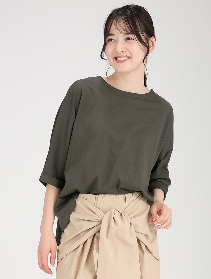 【汗ジミ防止】ワイドプルオーバー