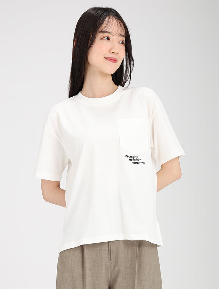 【fifth/フィフス】刺繍ロゴポケットTシャツ 【fifth/フィフス】刺繍ロゴポケットTシャツ