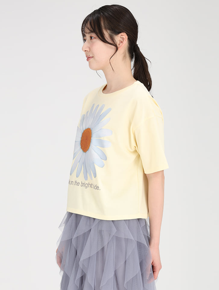 fifth ビッグフラワープリントTシャツ | 人気レディースファッション 