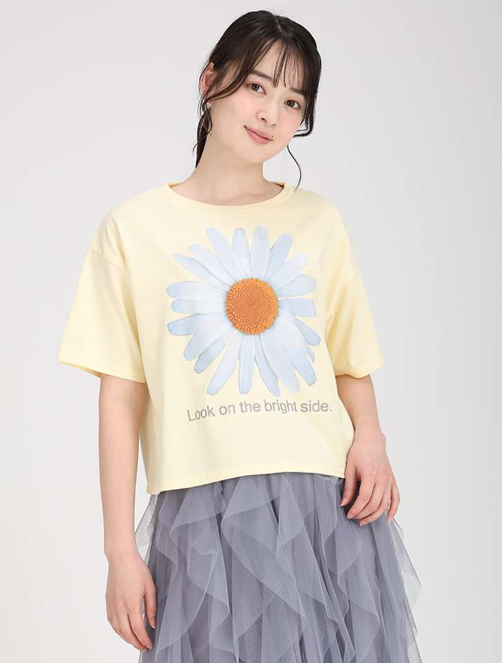 fifth ビッグフラワープリントTシャツ | 人気レディースファッション