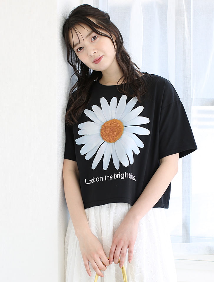 【fifth/フィフス】ビッグフラワープリントTシャツ 【fifth/フィフス】ビッグフラワープリントTシャツ