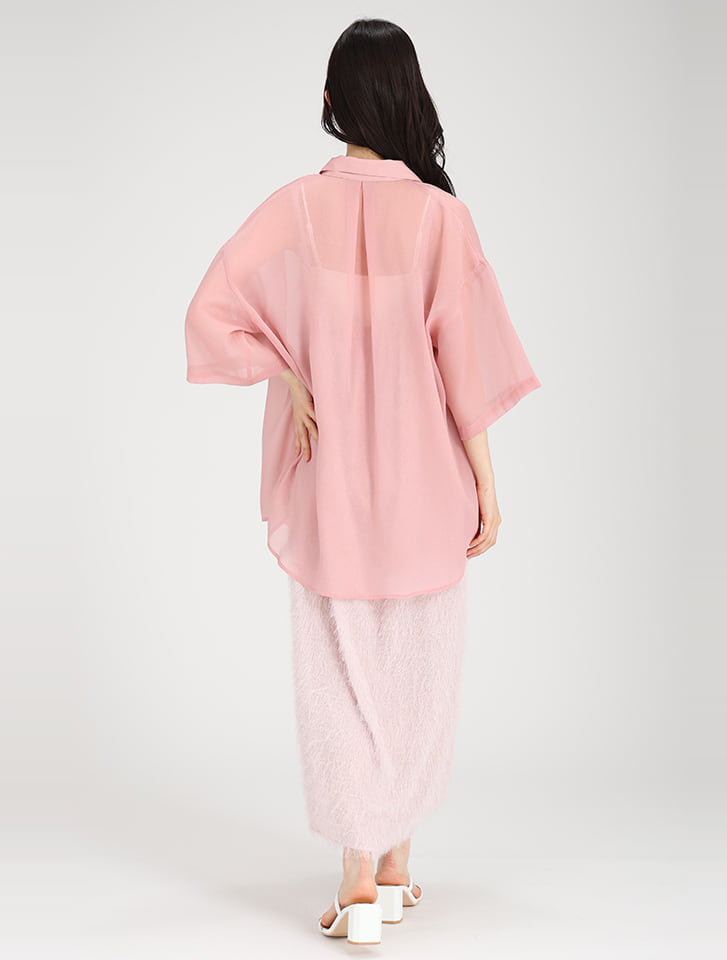 Arpege story 2025SS シアーシャツ ピンク 大きい割引 Arpege メルカリ - ピンク シアーシャツ 2025SS