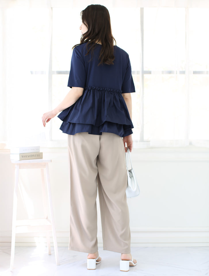 fifth 【接触冷感】アシンメトリードッキングTシャツ | 人気