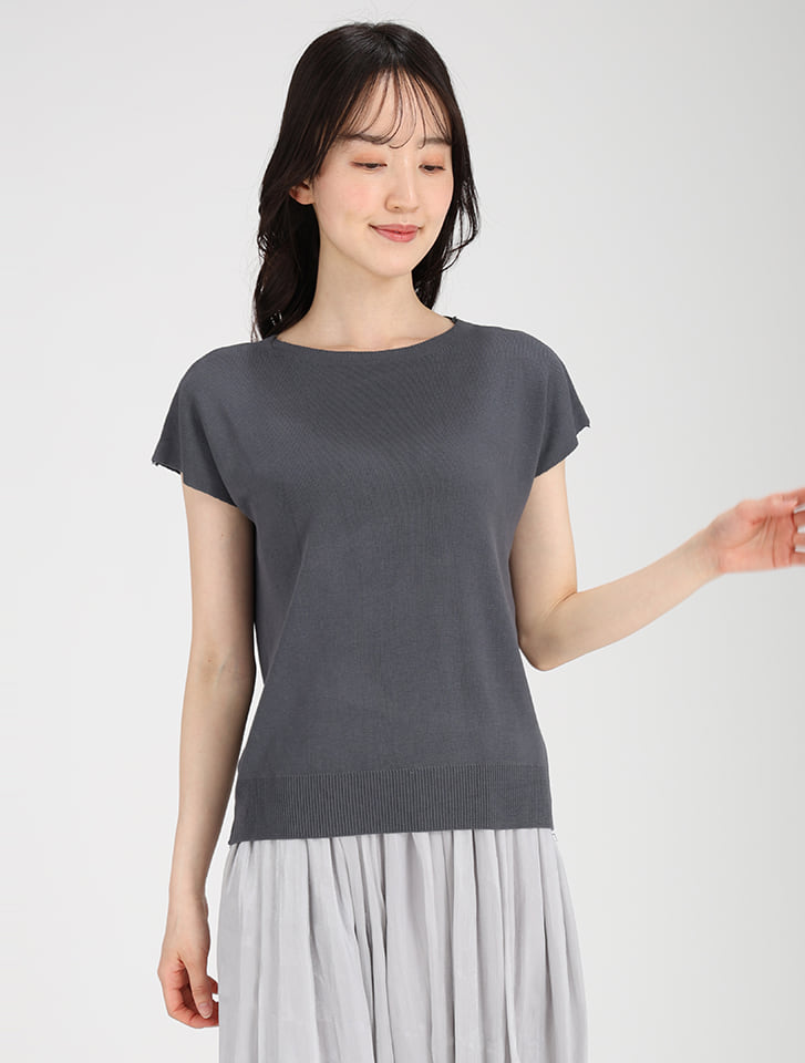新品 未使用 23区 フレンチスリーブ サマーニット タグ付き 黒 38サイズ 新品 未使用 23区 フレンチスリーブ サマーニット タグ付き 黒