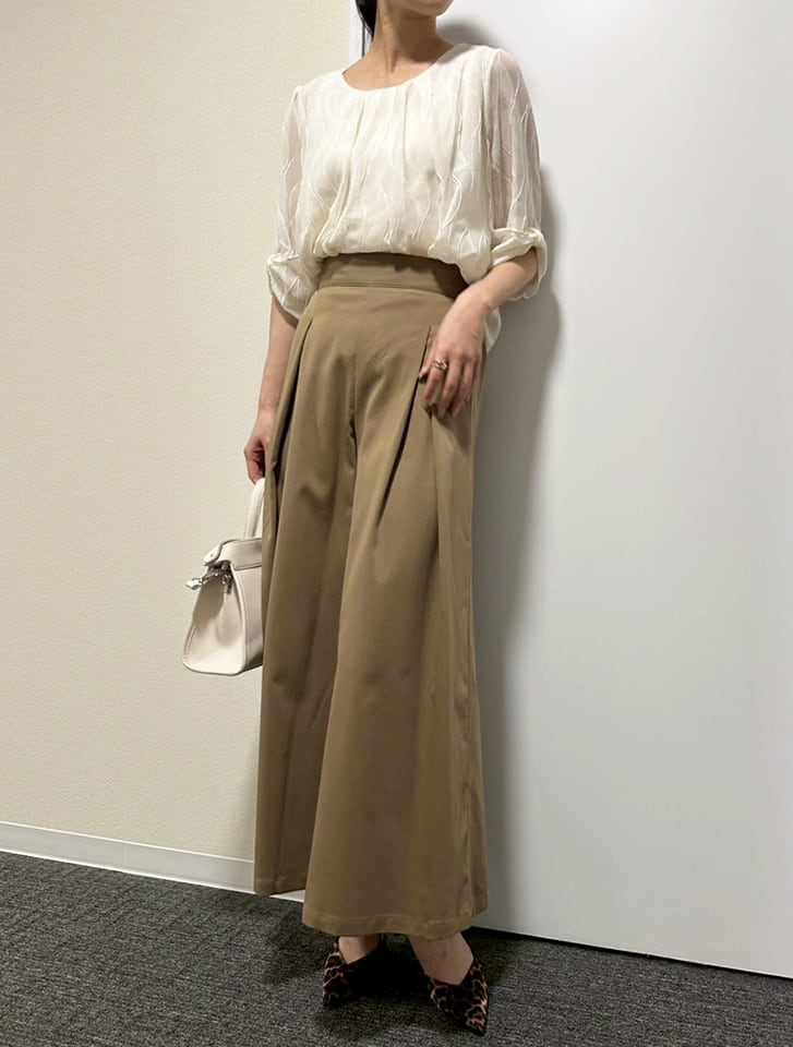 fifth ハイウエストタックワイドパンツ | 人気レディース