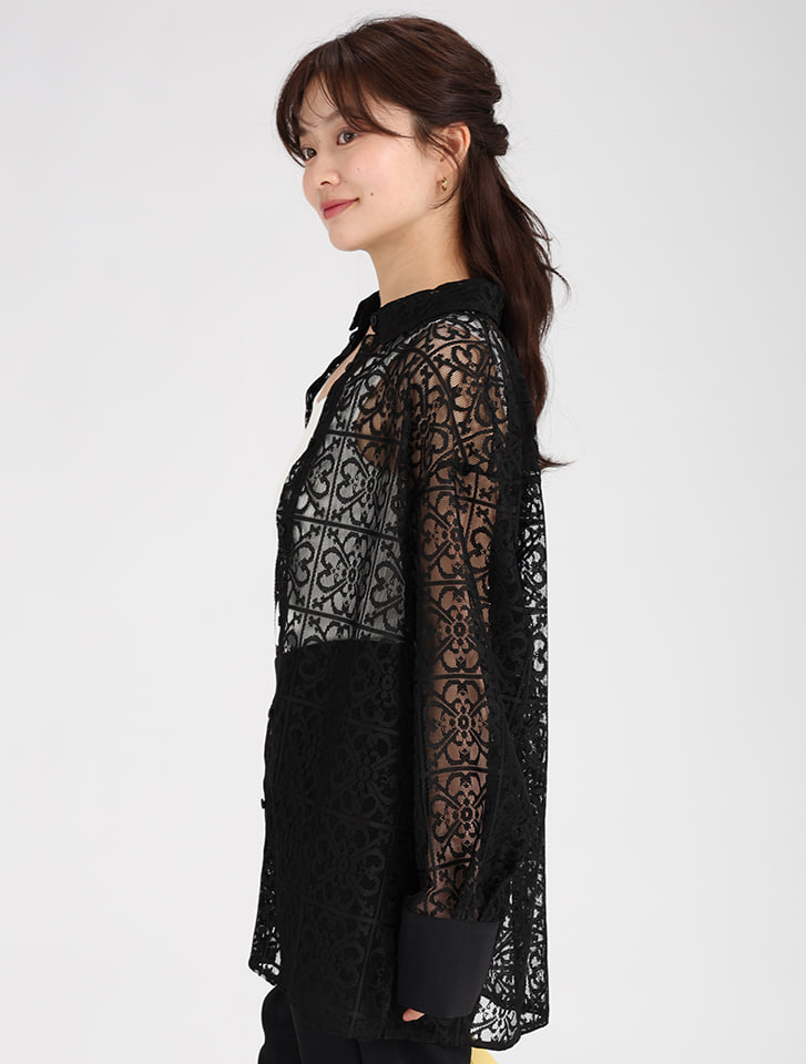 【初売り】 fifth レースロングシャツ | 人気レディースファッション通販 トップス