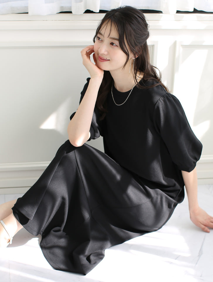 fifth ドライタッチパフスリーブマーメイドワンピース | 人気