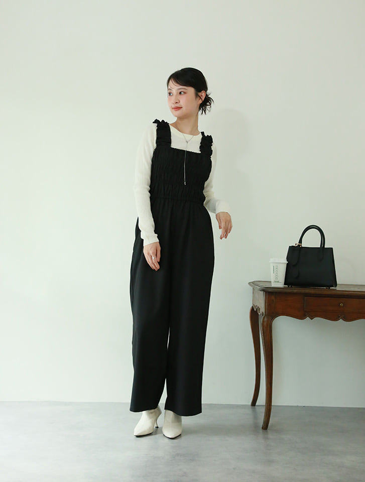 fifth 【cestmignon_mauセレクト】スクエアネックシャーリングギャザー
