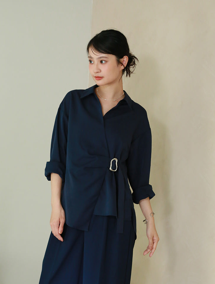 アシンメトリーデザイン2wayシャツ