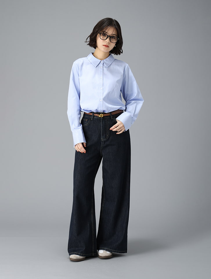 fifth バック2wayロングカフスストライプシャツ | 人気レディース