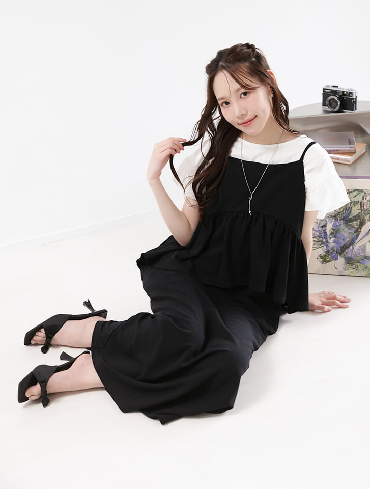 fifth 【cestmignon_mauセレクト】 ペプラムデザインドッキングキャミ