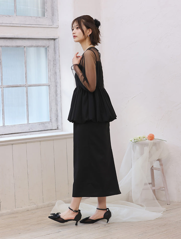 fifth シアードッキングペプラムワンピース | 人気レディース