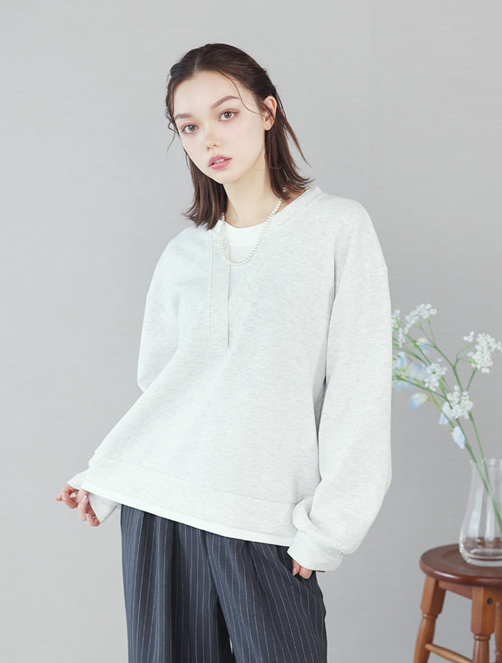 レイヤード風スウェット