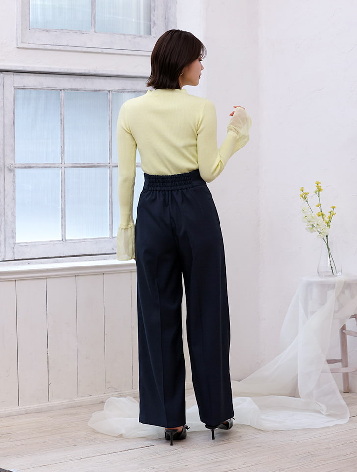 fifth 【cho____07セレクト】ハイウエストマリンワイドパンツ | 人気