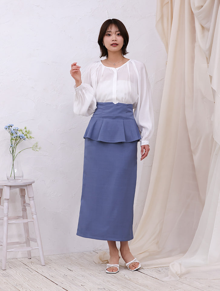♡ペプラムBS♡ BEAUTY FORM JERSEY ペプラム トップス / UNFILO | ファッション通販