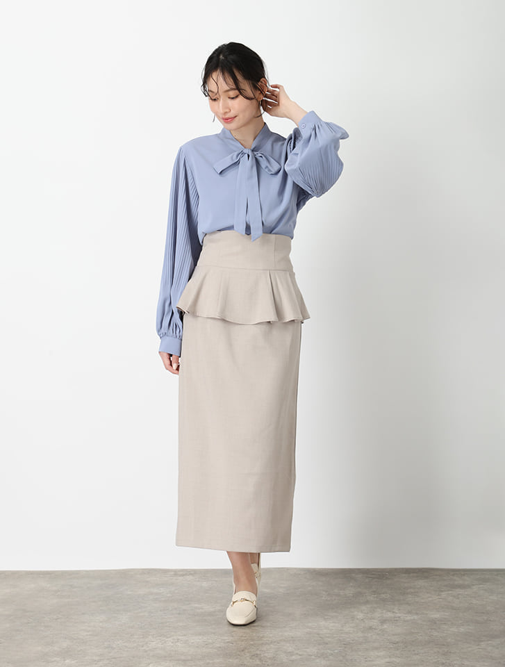♡ペプラムBS♡ BEAUTY FORM JERSEY ペプラム トップス / UNFILO | ファッション通販