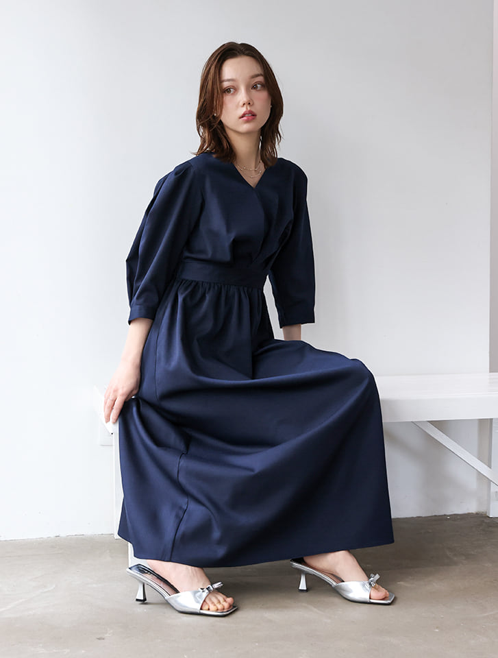 fifth 【cho____07セレクト】 Vネックウエスト切替ワンピース | 人気