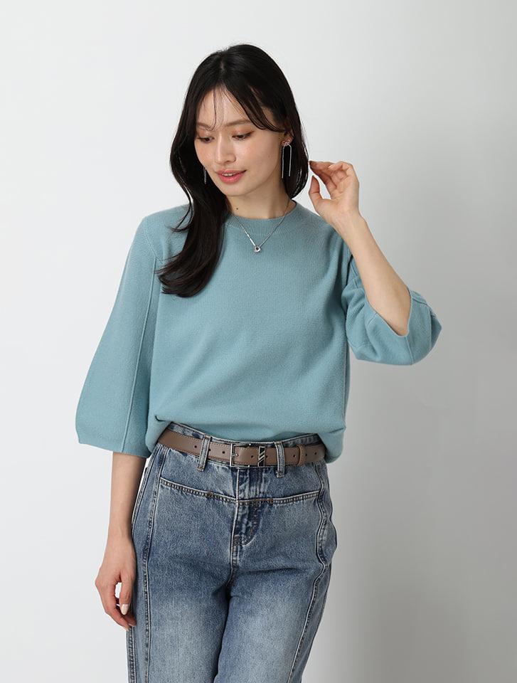 ハーフランタンスリーブニット