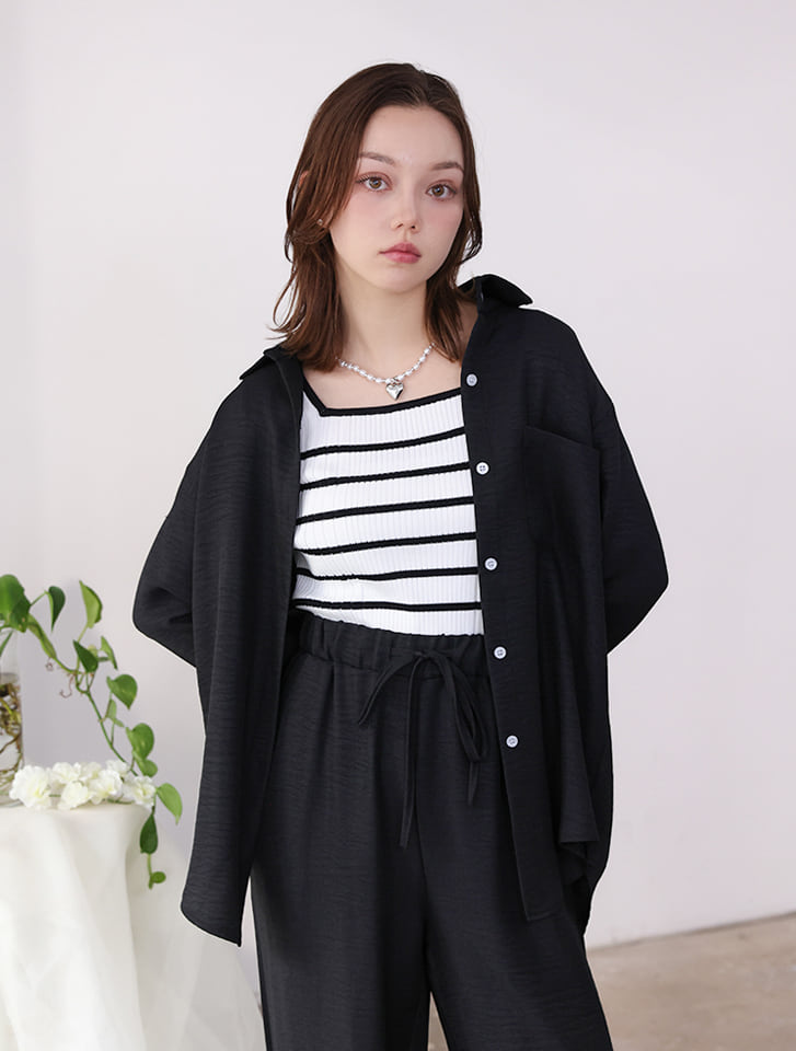 fifth リネンライクシャツパンツセットアップ | 人気レディース