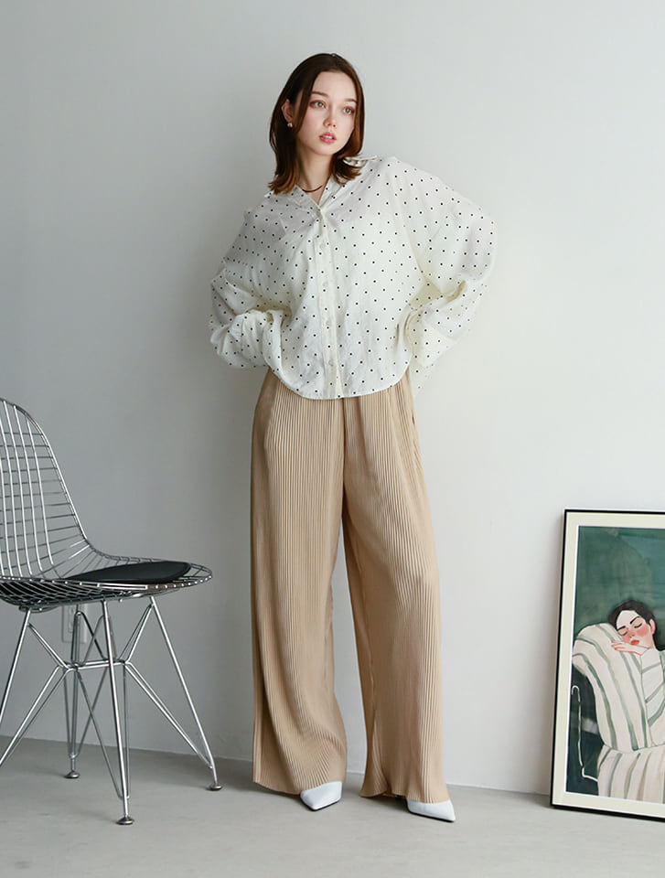 パウパンツ フリーサイズ ハンドメイド 5点 fifth ポケット付きセルフカットプリーツパンツ | 人気レディース