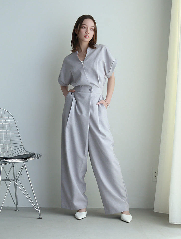 カシュクールオールインワン