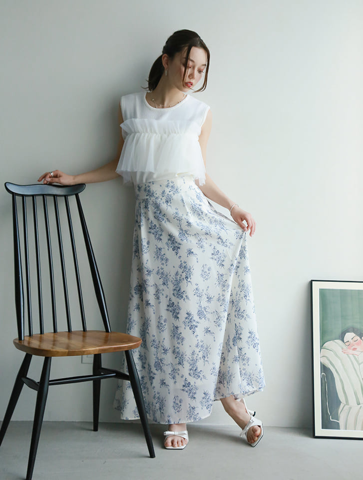fifth 【kannaセレクト】チュールドッキングニットタンク | 人気