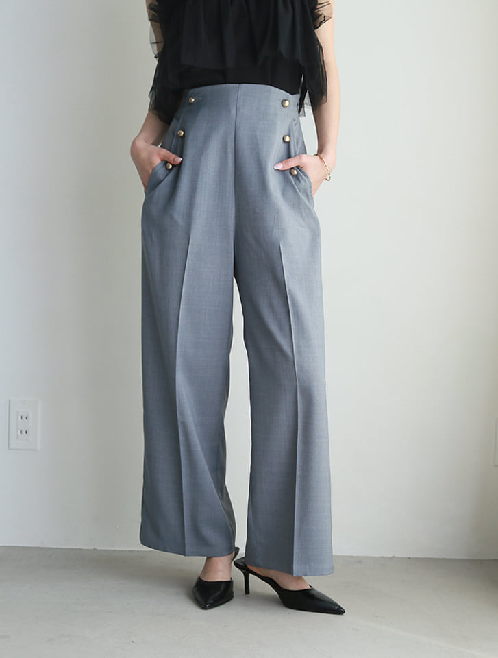 fifth 【kannaセレクト】サスペンダー付きワイドパンツ | 人気