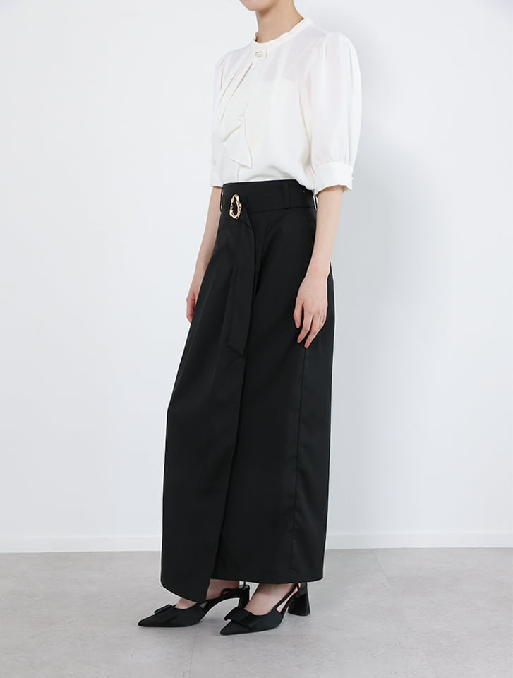 fifth 【MARIAセレクト】 ゴールドバックルベルト付きIラインスカート