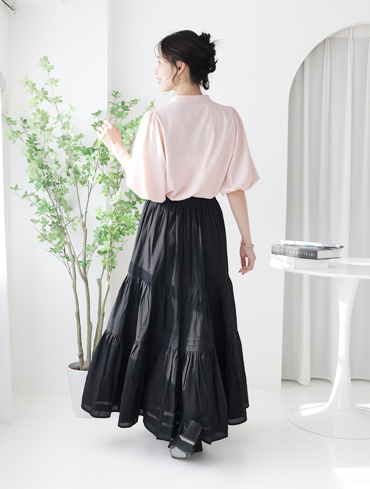 fifth ホリゾンタルピンタックロングスカート | 人気レディース