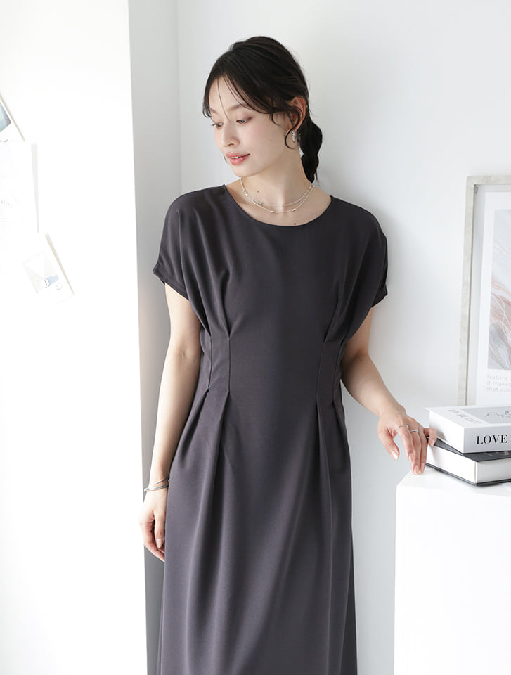 ワンピース MANYWAYMIXDOTDRESS fifth 【manaodaysセレクト】前後2wayウエストタックワンピース | 人気