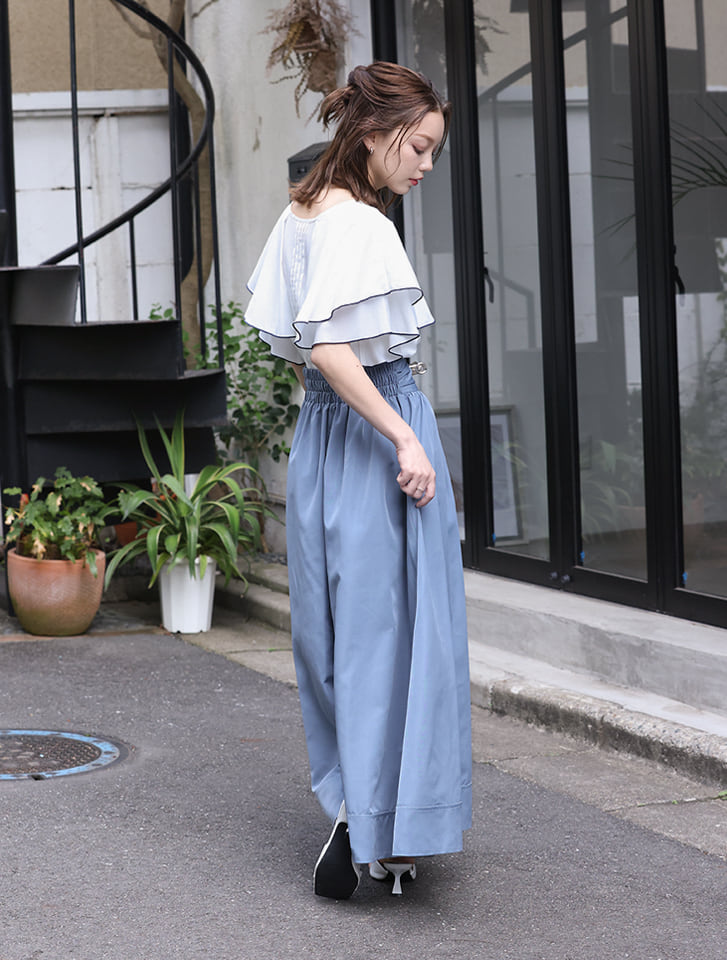 fifth 前後2wayケープカラー配色ブラウス | 人気レディース