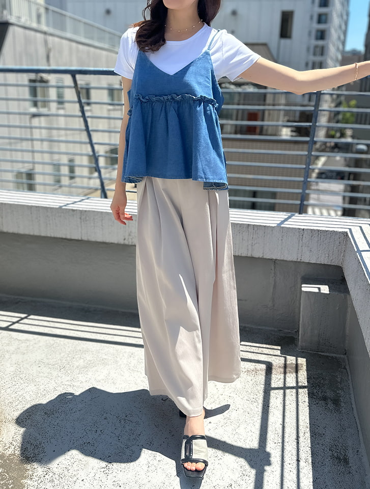 fifth 【星玲奈セレクト】ハイウエストタックワイドパンツ | 人気