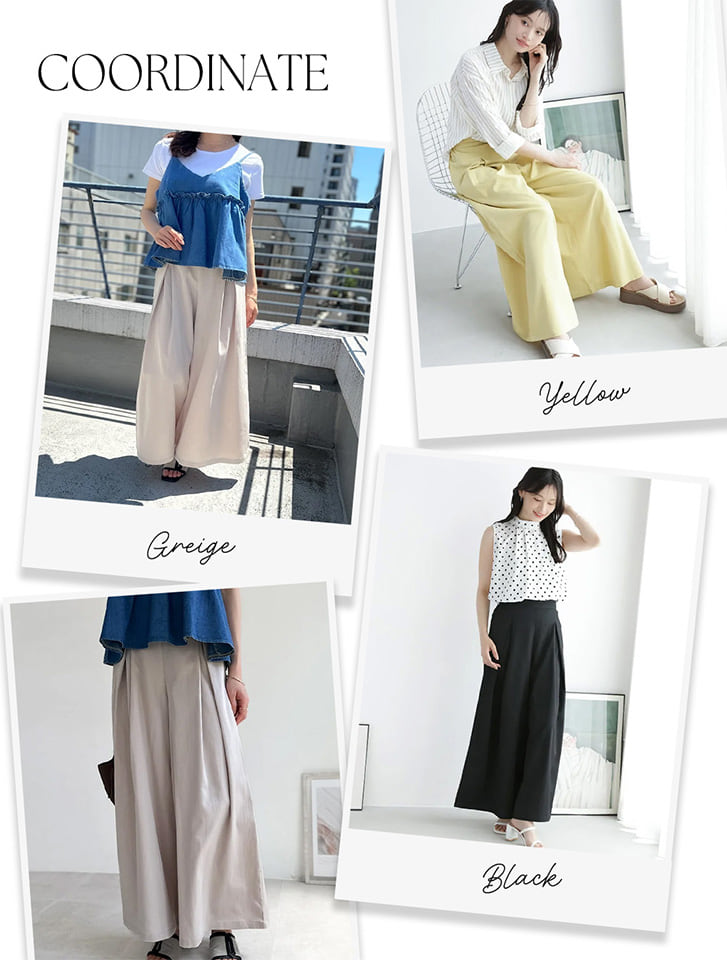 fifth 【星玲奈セレクト】ハイウエストタックワイドパンツ | 人気