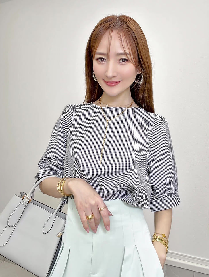 ✨美品✨ カネコイサオ　すずらん柄ブラウス　パフスリーブ　ピンタック　前開き　F fifth 【星玲奈セレクト】カフス付きパフスリーブブラウス | 人気