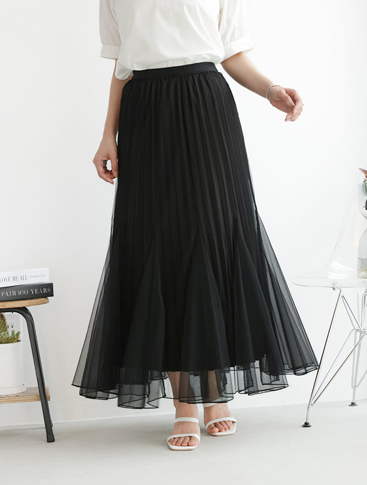 fifth 【kanaセレクト】マーメイドデザインプリーツチュールスカート
