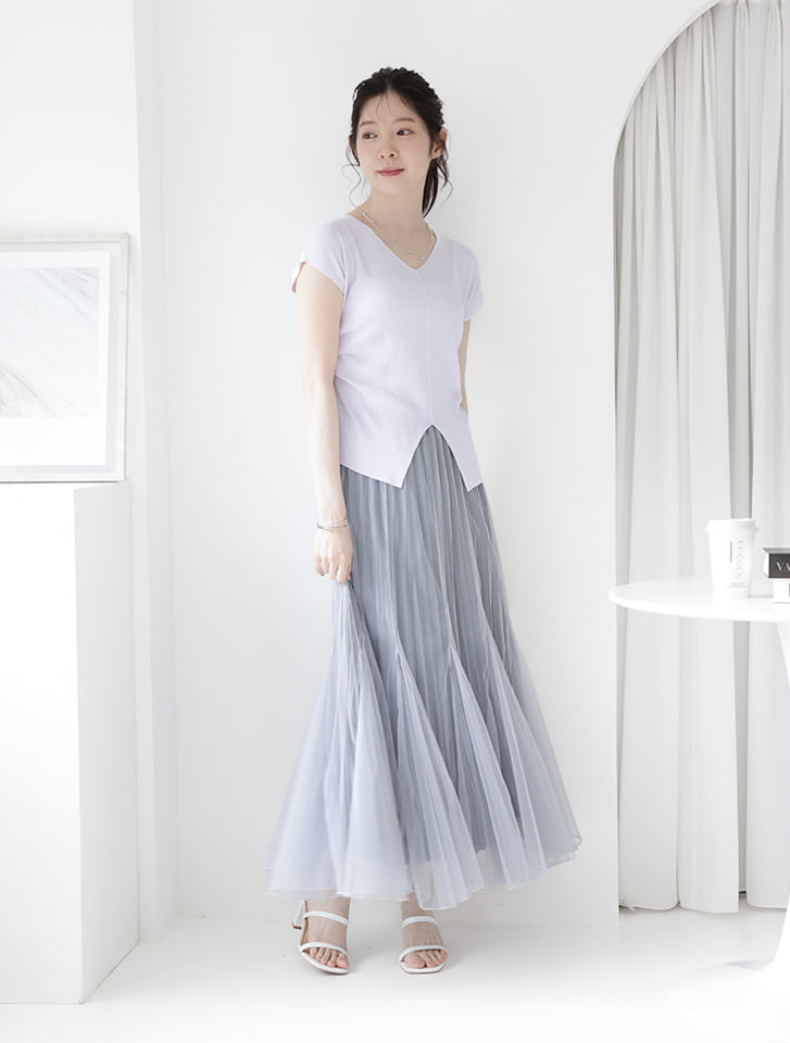 fifth 【kanaセレクト】マーメイドデザインプリーツチュールスカート