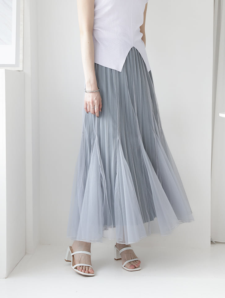 fifth 【kanaセレクト】マーメイドデザインプリーツチュールスカート