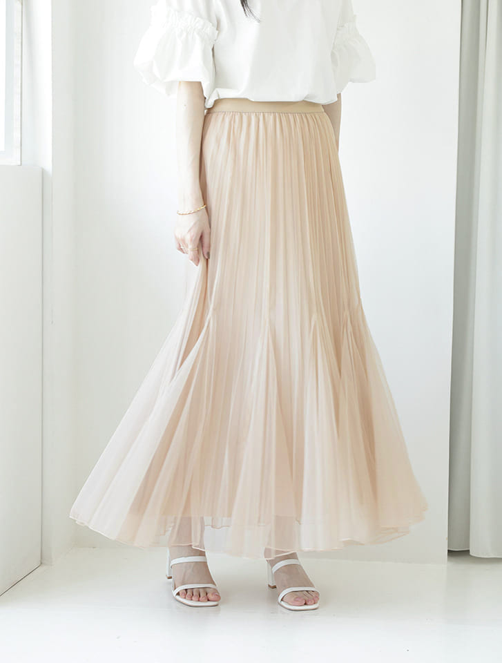fifth 【kanaセレクト】マーメイドデザインプリーツチュールスカート