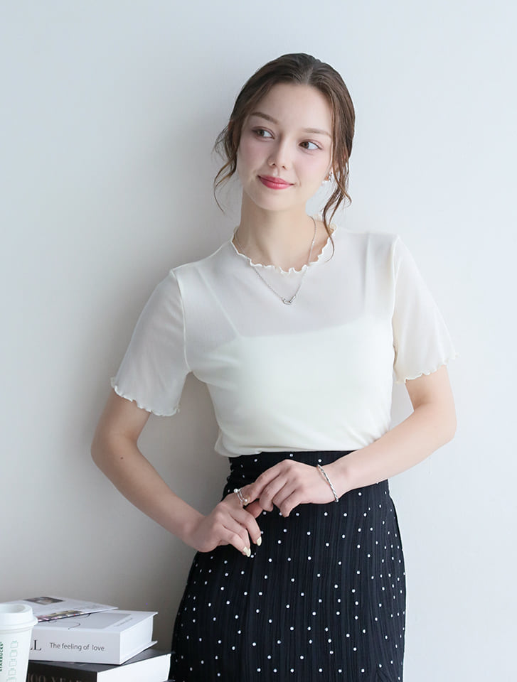 fifth シアーメロー半袖トップス | 人気レディースファッション通販