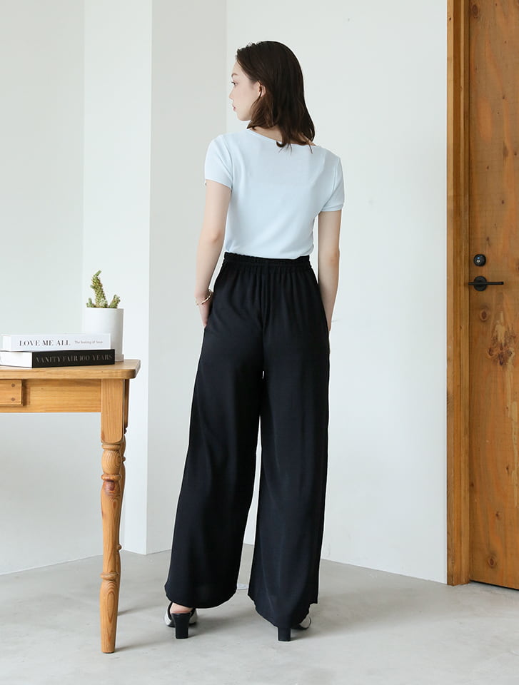 fifth 【kokoセレクト】ドロスト付きフェイクボタンリラックスパンツ