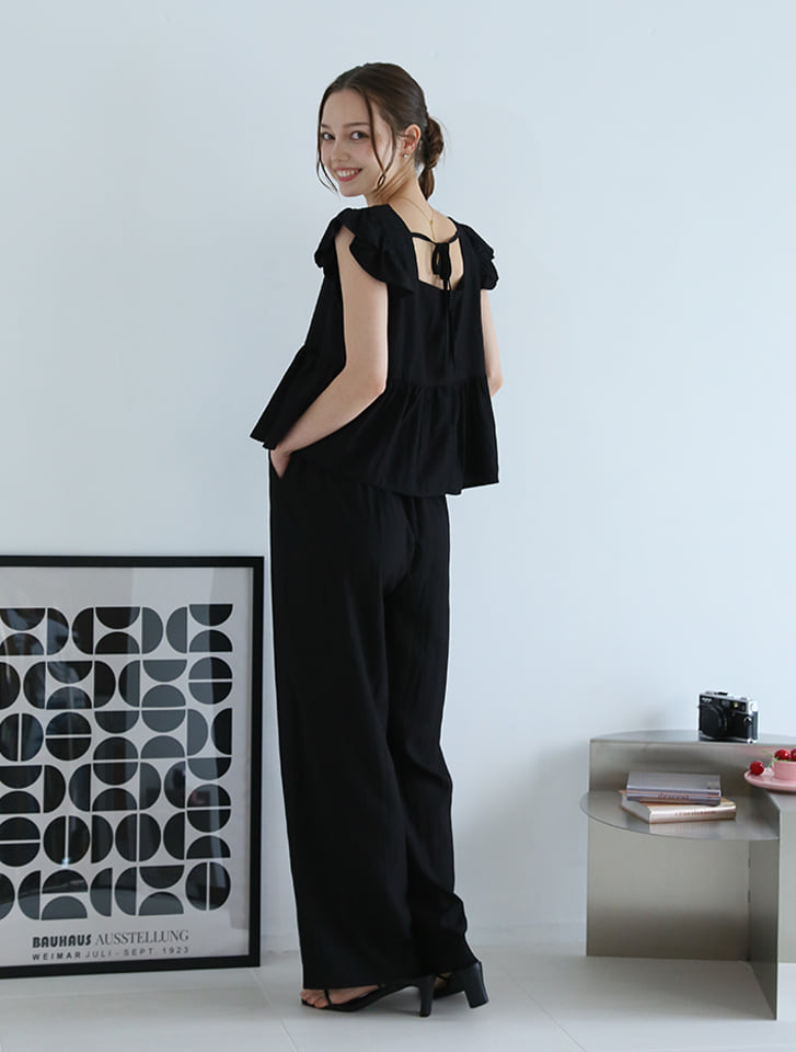 fifth フリルバックリボンセットアップ | 人気レディースファッション