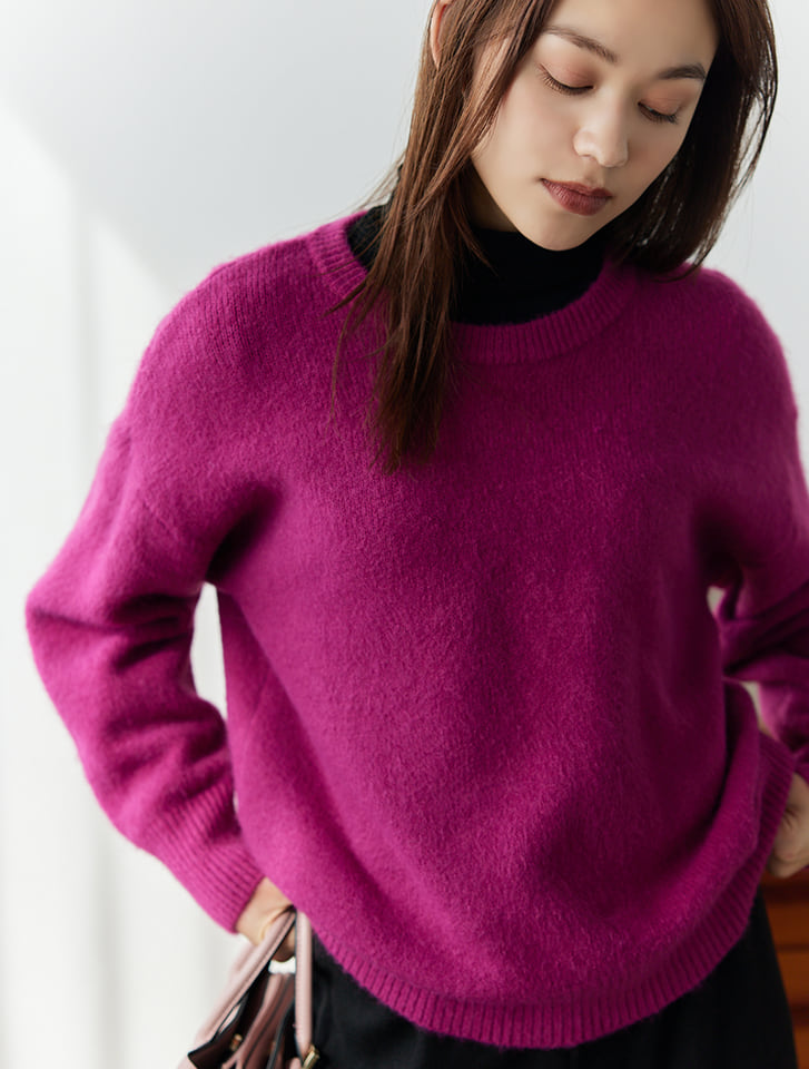 HEILIS ニット セーター 「新色追加」クルーネックベーシック