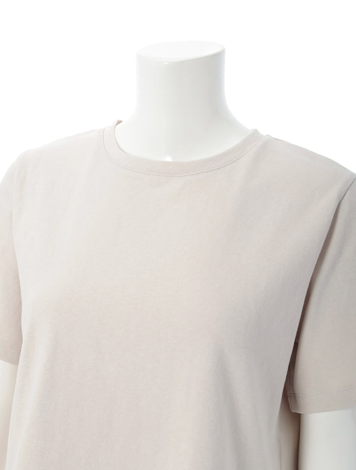 ニュアンスカラークルーネックTシャツ