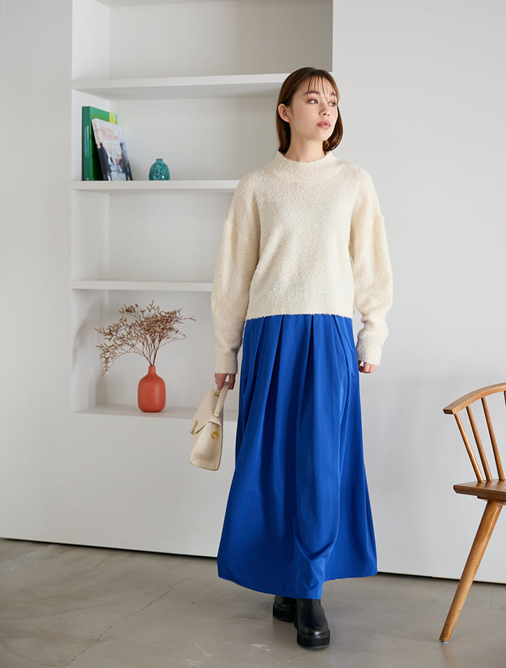 タックフレアマキシスカート