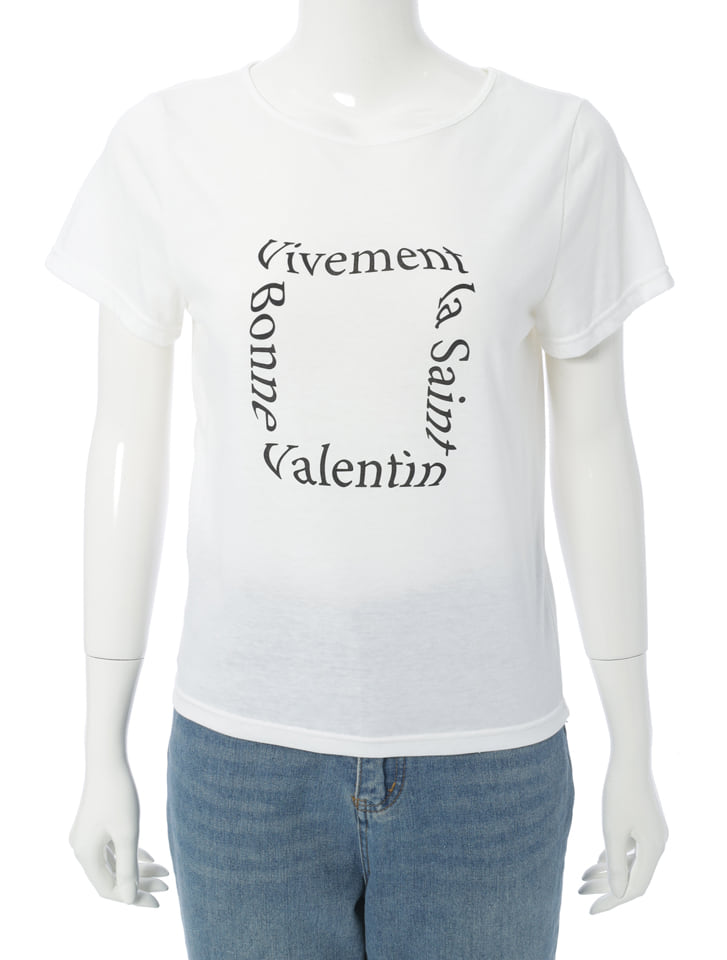 英字グラフィックTシャツ